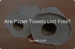 Lint-free paper towels