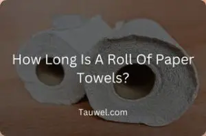 How long is a paper tower roll