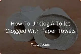 Toile clogged with paper towels